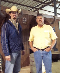 Luke Mobley & Bill Lundburg at Santa Gertrudis Sale in Alabama