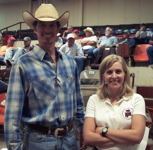 Luke Mobley and Michelle Elmore at a BCIA Sale in Uniontown, AL