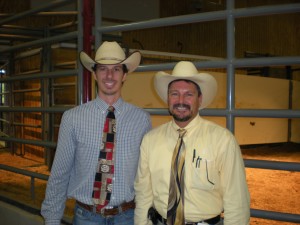 Luke Mobley & Mike Green at a Beefmaster Sale