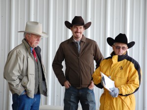 Richard Dyar, Luke Mobley & Jarvene Shackelford at Turner & Sons Angus Sale 2011