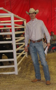 Luke Mobley @ Sunshine Farms Simmental and SimAngus Sale